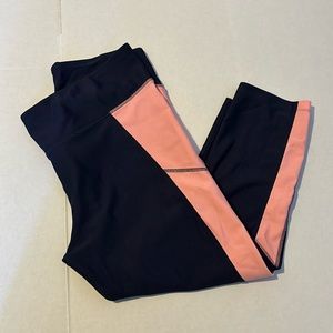 Under Armour Navy Blue with Pink Capri Leggings